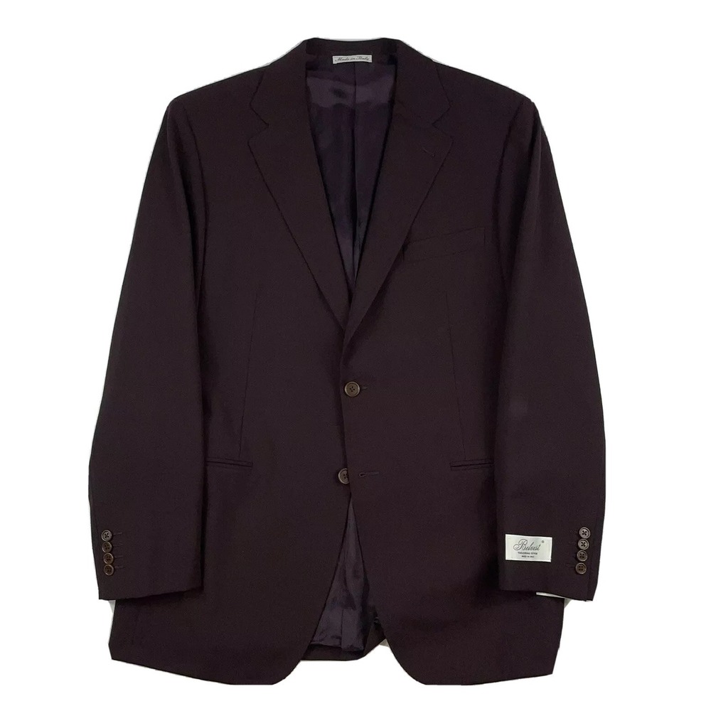 Belvest Burgundy‎ Woven Super 100s Wool Mens Blazer Size 40R NWT